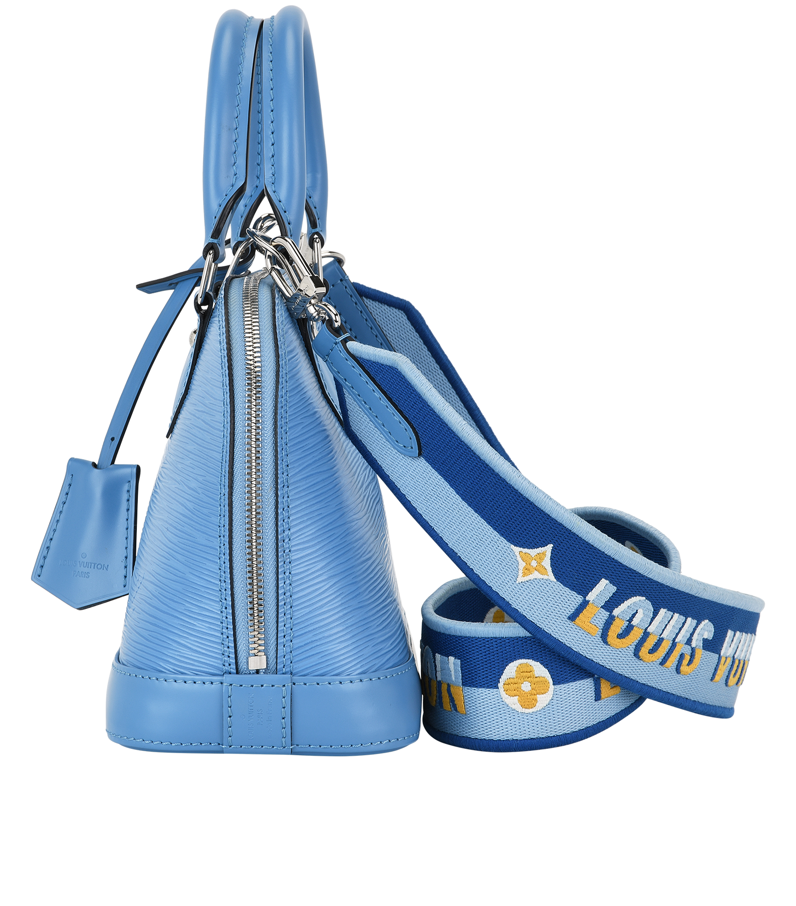 Alma BB, &pound;1,200, Handbags, Blue, Leather, Bottom view